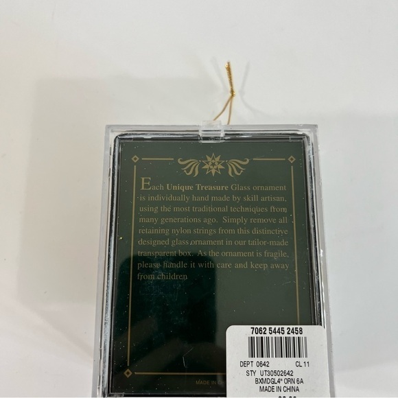 Vintage Glass Santa Claus Ornament - Picture 2 of 2